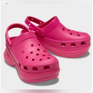 Size 8 Crocs Pink Platform Clog Sandals